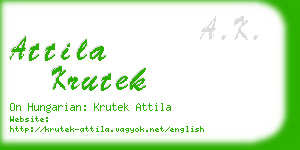 attila krutek business card